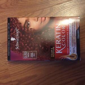 NIB Schwarzkopf Keratin Permanent Intense Caring Hair Color - 9.89 CRIMSON